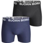 Björn Borg Solid Herrenboxershorts aus Baumwolle Größe M 2-teilig 
