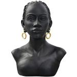 Schwarze Afrikanische Skulpturen aus Kunstharz 