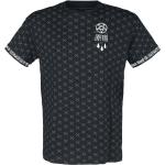Schwarze Gothic T-Shirts für Herren Größe XS für Festivals 