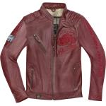 Reduzierte Rote Vintage Biker-Lederjacken mit Istanbul-Motiv aus Rindsleder für Herren Größe XL für den für den Herbst 