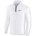 Black Crevice Herren Skirolli Zipper Shirt, weiß/schwarz, M