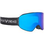 Black Crevice Skibrille, mit zylindrischen Gläsern, Black/Blue revo