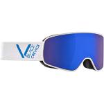 Black Crevice Skibrille – Schladming – Doppelscheibe, Anti-Fog-Beschichtung, UV400 Schutz (White/Blue, M (Kopfumfang 55-58 cm))…