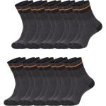 Schwarze Herrensocken & Herrenstrümpfe aus Polyamid Größe 50 10-teilig 