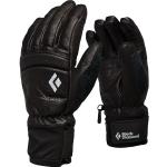 Schwarze Black Diamond Spark Gefütterte Handschuhe aus Leder für Damen Größe XS für den für den Winter 