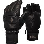 Reduzierte Schwarze Black Diamond Spark Gefütterte Handschuhe aus Leder für Herren Größe 8 für den für den Winter 