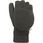 Schwarze Fingerhandschuhe aus Polyester für Herren für den für den Winter 