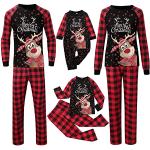 Karo Pyjamas kurz mit Knopf aus Satin für Herren Größe S Weihnachten für den für den Sommer 