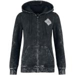 Schwarze Black Premium by EMP Damensweatshirts mit Kapuze Größe M 
