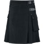 Schwarze Black Premium by EMP Midi Faltenröcke aus Baumwolle für Damen Größe S für Festivals 