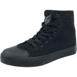 Schwarze Rockabilly Black Premium by EMP Vegane High Top Sneaker & Sneaker Boots aus Textil Größe 44 