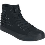 Schwarze Black Premium by EMP High Top Sneaker & Sneaker Boots mit Nieten für Herren Größe 47 