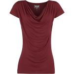 Elegante Kurzärmelige Black Premium by EMP Wasserfall-Ausschnitt T-Shirts für Damen Größe 3 XL für Festivals 
