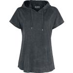 Schwarze Black Premium by EMP T-Shirts aus Baumwolle mit Kapuze für Damen Größe 5 XL für Festivals 
