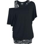 Anthrazitfarbene Black Premium by EMP T-Shirts für Damen Größe XS 2-teilig für Festivals 