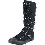 Schwarze Black Premium by EMP Sneaker mit Nieten mit Nieten aus Textil für Damen Größe 40 