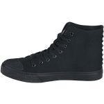Schwarze Black Premium by EMP Sneaker mit Nieten mit Nieten aus Textil für Damen Größe 45 