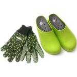 Hellgrüne Soft Clogs aus Polyester rutschfest für Damen Größe 40 