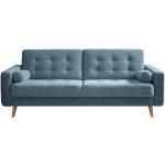 Reduzierte Blaue Skandinavische Design Schlafsofas aus Textil Breite 200-250cm, Höhe 50-100cm, Tiefe 50-100cm 