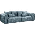 Reduzierte Blaue Polstermöbel aus Textil Breite 300-350cm, Höhe 50-100cm, Tiefe 100-150cm 3 Personen 