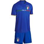 Blackshirt Company Italien Kinder Trikot Set Fußball WM EM Fan Trikot Zweiteiler Blau Größe 116