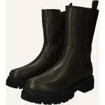 Reduzierte Dunkelgrüne Blackstone Biker-Boots & Bikerstiefeletten mit Reißverschluss aus Leder für Damen Größe 38 