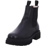 Schwarze Blackstone High Top Sneaker & Sneaker Boots aus Glattleder für Damen Größe 39 für den für den Winter 