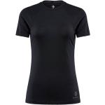 Schwarze Sportliche Black Yak Rundhals-Ausschnitt T-Shirts für Damen Größe XS für den für den Sommer 