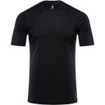 BLACKYAK Merino T-Shirt Herren Wolle Rundhals, schwarz