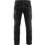 Schwarze Blakläder Jeans mit Reißverschluss aus Baumwolle 