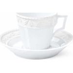 Weiße Antike Runde Kaffeetassen aus Porzellan 