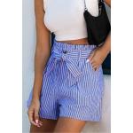 Gestreifte Cupshe Paperbag-Shorts aus Polyester für Damen Größe M 