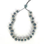 Silberne Statement-Ketten gebürstet aus Filz mit Echte Perle für Damen 