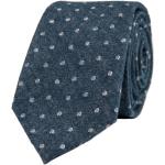 Marineblaue Gepunktete Boho Schmale Krawatten aus Baumwolle für Herren 