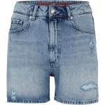 Hellblaue HUGO BOSS HUGO Nachhaltige Jeans-Shorts aus Baumwolle für Damen Größe XXL 