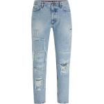 Hellblaue HUGO BOSS HUGO Nachhaltige Tapered Jeans aus Baumwolle für Herren Weite 29, Länge 30 