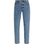 Blaue HUGO BOSS HUGO Nachhaltige Tapered Jeans aus Baumwolle für Herren Weite 29, Länge 32 