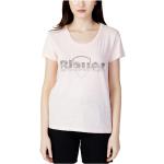 Reduzierte Pinke BLAUER T-Shirts mit Pailletten aus Baumwolle für Damen Größe XL für den für den Sommer 