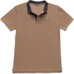 Reduzierte Braune Vintage BLAUER Herrenpoloshirts & Herrenpolohemden Größe M 
