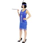 Reduzierte Blaue Foxxeo Charleston-Kostüme & 20er Jahre Kostüme mit Fransen aus Polyester 
