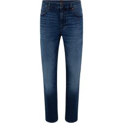 Blauschwarze Relaxed-Fit Jeans aus bequemem Stretch-Denim