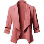 Rosa Unifarbene Business Atmungsaktive Mini Damencardigans Größe L für den für den Herbst 