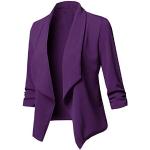 Violette Unifarbene Business Atmungsaktive Mini Damencardigans Größe 5 XL für den für den Herbst 
