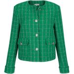 Grüne Unifarbene Alba Moda Boucle-Blazer aus Bouclé 