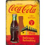 Blechschild Coca-Cola Bottles 30x40 cm