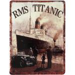 Vintage Zeitzone Titanic Blechschilder 