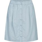 Blaue Casual Bleed Nachhaltige Röcke mit Knopfleiste für Damen Größe S 