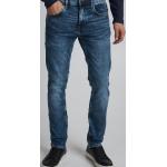 Blaue Unifarbene Blend Slim Fit Jeans aus Denim für Herren Größe M Weite 30, Länge 32 