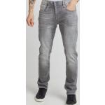 Graue Unifarbene Blend Straight Leg Jeans aus Denim für Herren Weite 29, Länge 30 