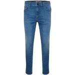 Reduzierte Blaue Bestickte Slim Fit Jeans mit Reißverschluss aus Denim für Herren Größe L Weite 38 